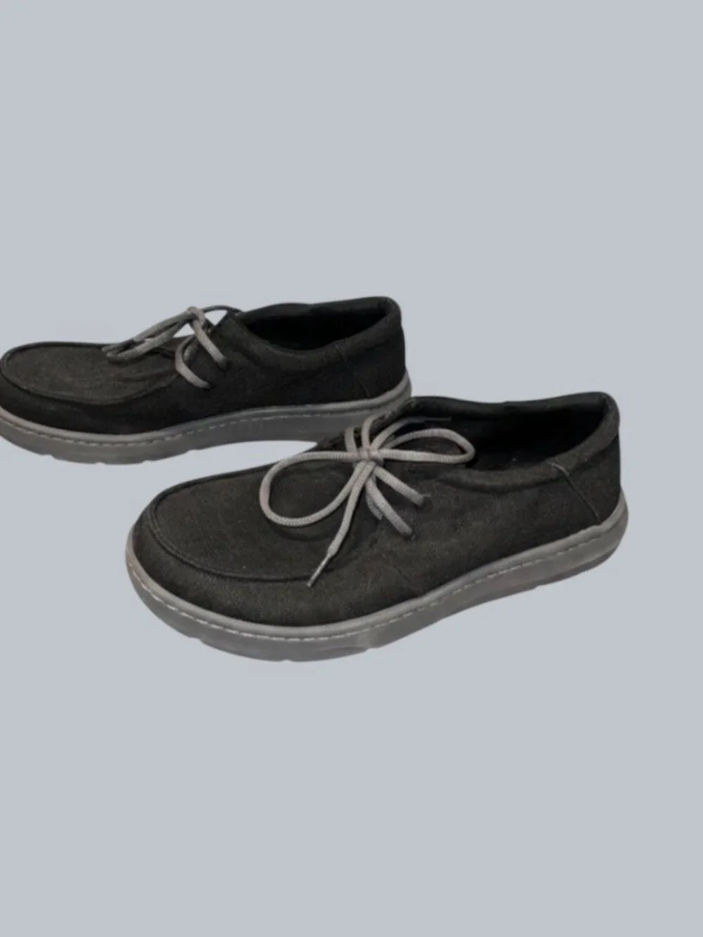 Ariat Canvas Stretch Hilo Charcoal Grey Shoes - Size 9.5